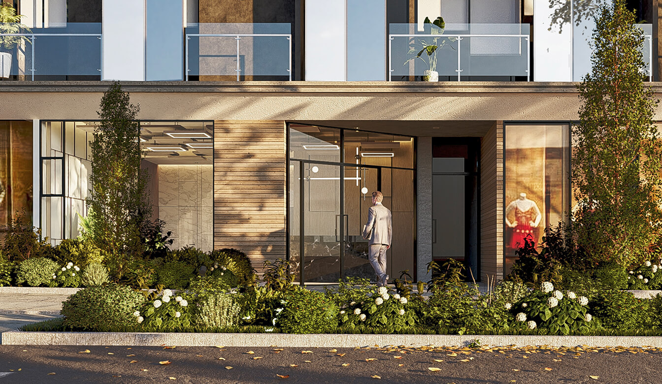 Descubre cómo luce la fachada de los departamentos en venta del Proyecto Reducto de la inmobiliaria Aster Homes en Miraflores.